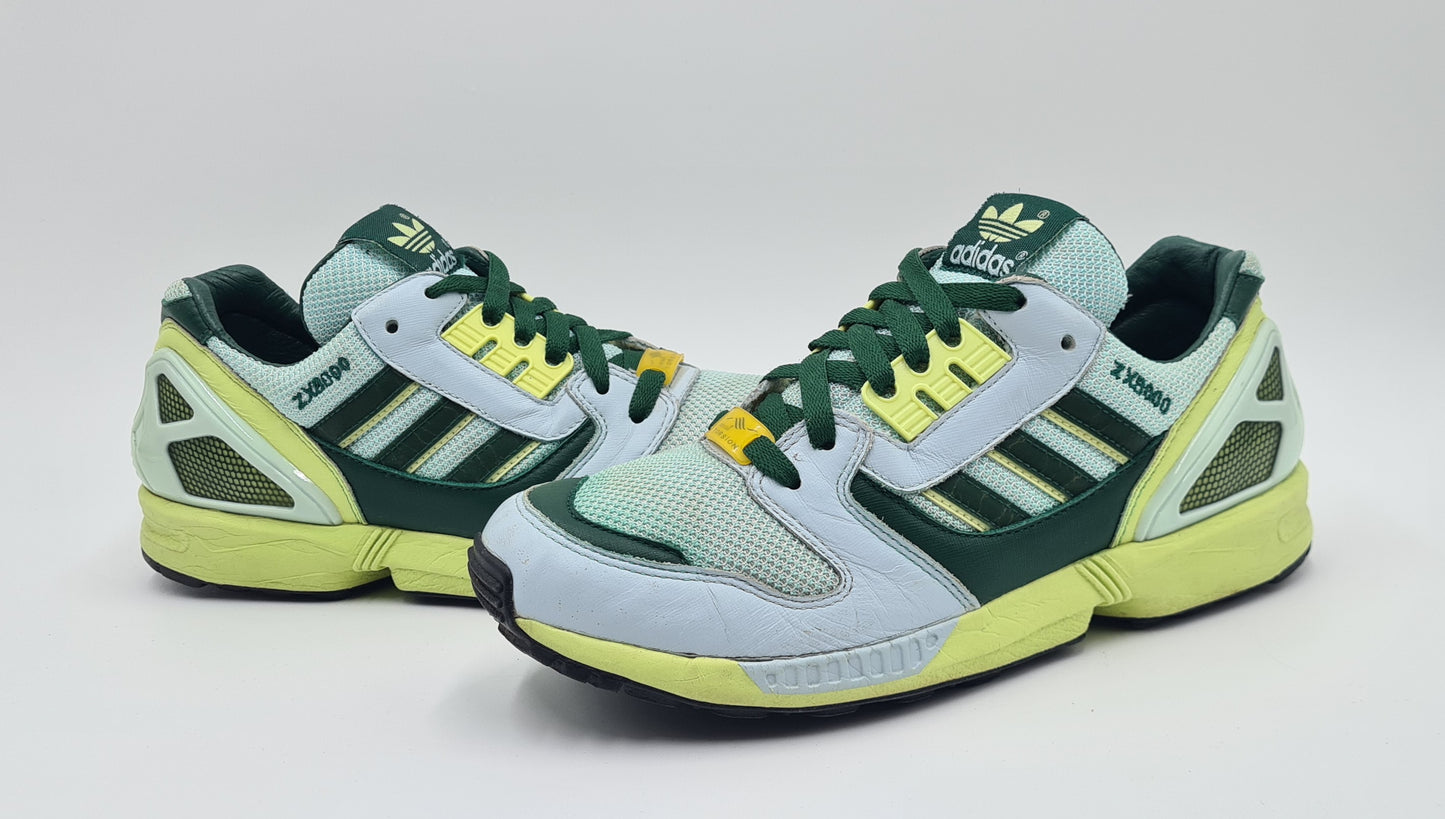 *Guter Zustand* 2006 Adidas ZX 8000 Grün Gr. UK 7,5 / EUR 41 1/3