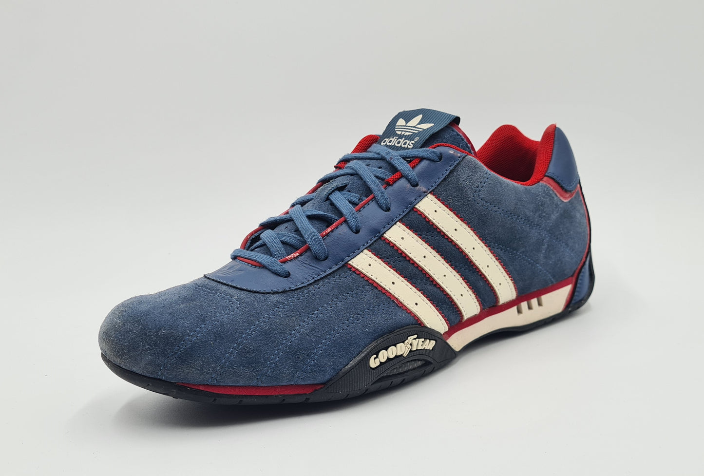 *Guter Zustand* 2006 Adidas Adi Racer Good Year Blau Gr. UK 9 / EUR 43 1/3