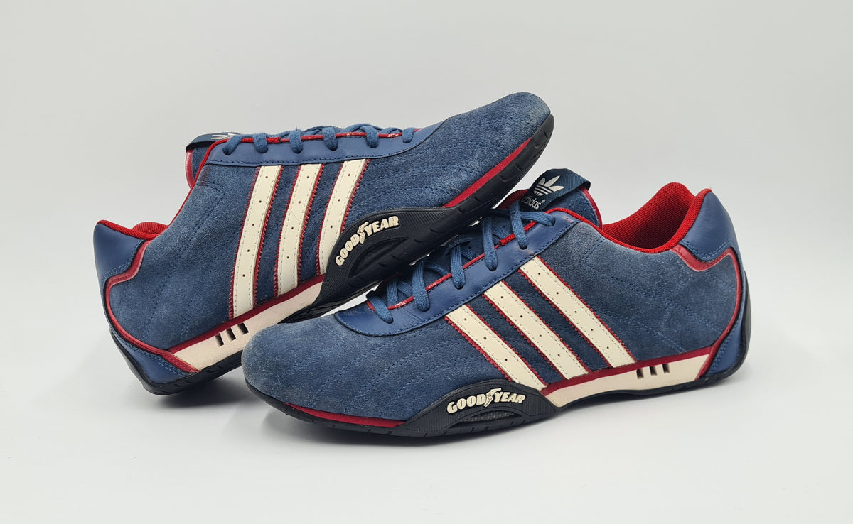 *Guter Zustand* 2006 Adidas Adi Racer Good Year Blau Gr. UK 9 / EUR 43 1/3
