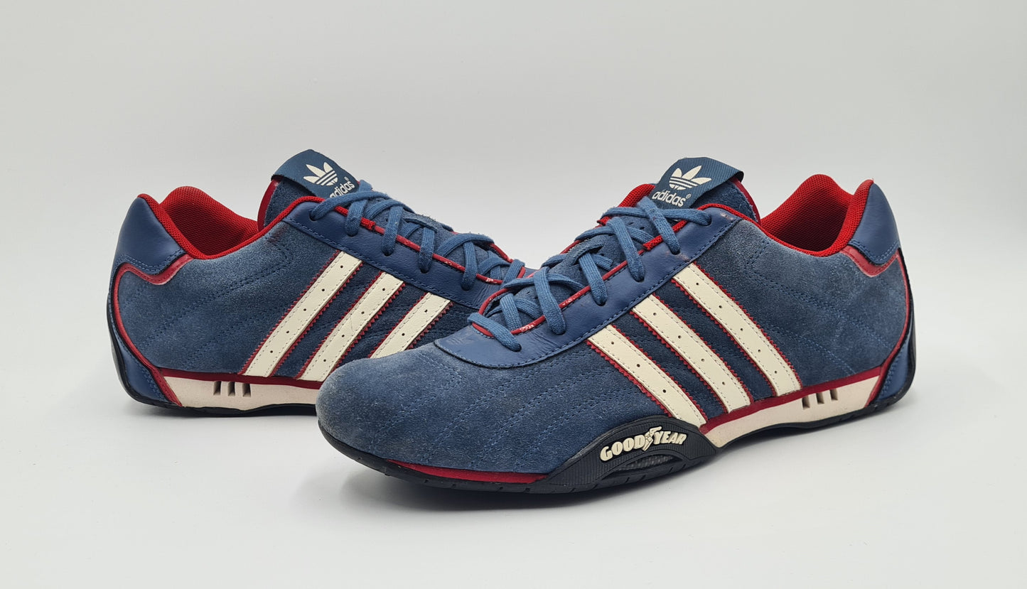 *Guter Zustand* 2006 Adidas Adi Racer Good Year Blau Gr. UK 9 / EUR 43 1/3