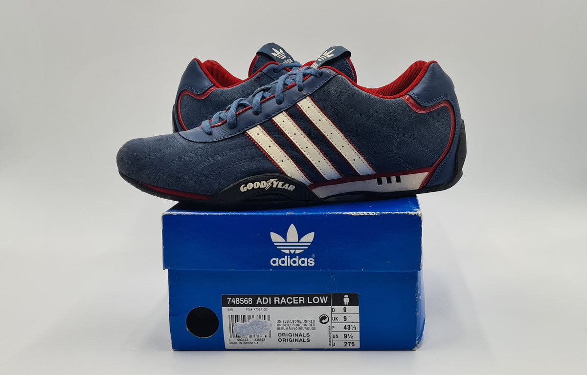 *Guter Zustand* 2006 Adidas Adi Racer Good Year Blau Gr. UK 9 / EUR 43 1/3