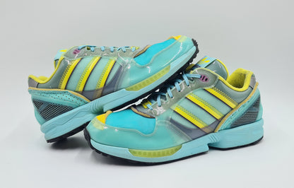 *VGC* 2020 Adidas ZX 6000 'Inside Out' XZ 0006 Aqua UK 10 / EUR 44 2/3