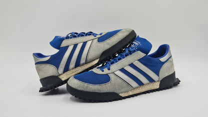 *Guter Zustand* 2017 Adidas Marathon TR Blau UK 9 / EUR 43 1/3