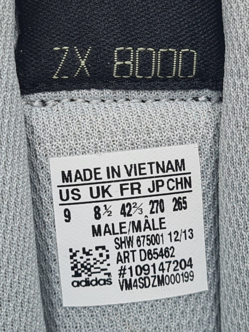 *NEU* 2013 Adidas ZX 8000 Schwarz - Gelb | D65462 | Gr. UK 8,5 / EUR 42 2/3